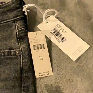 New with tags AG Farrah skinny ankle. Faded black